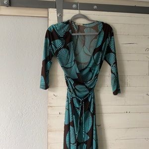 Casual fun flowing wrap dress